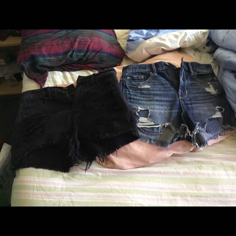 Bundle hollister short short high rise